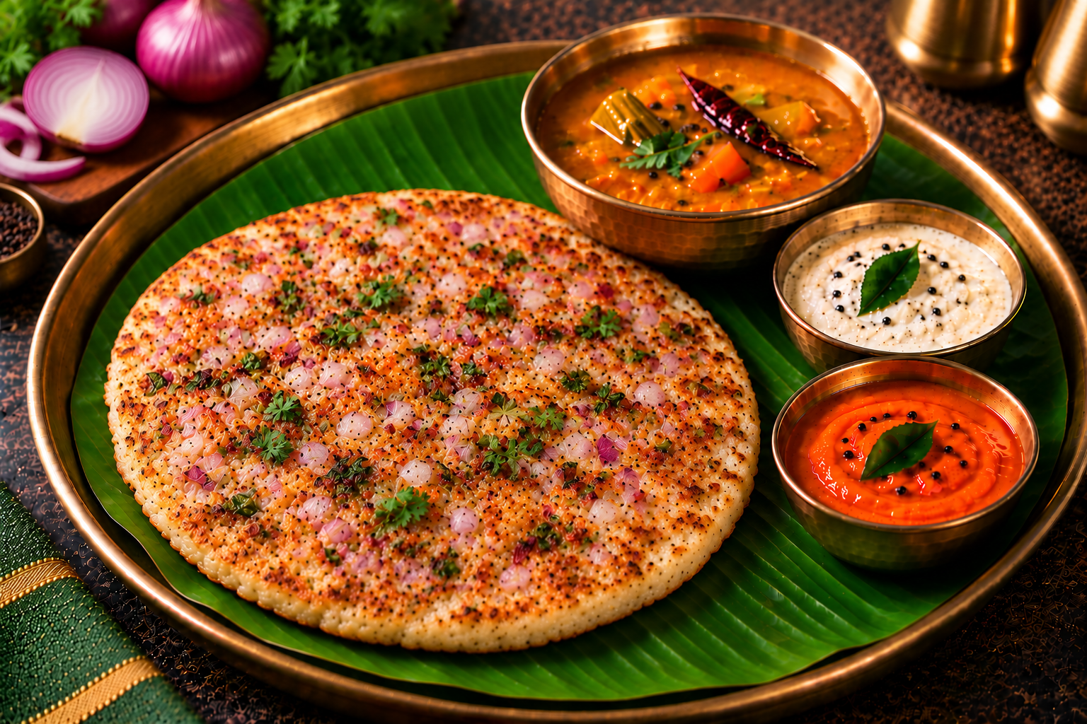 Onion Uttapam